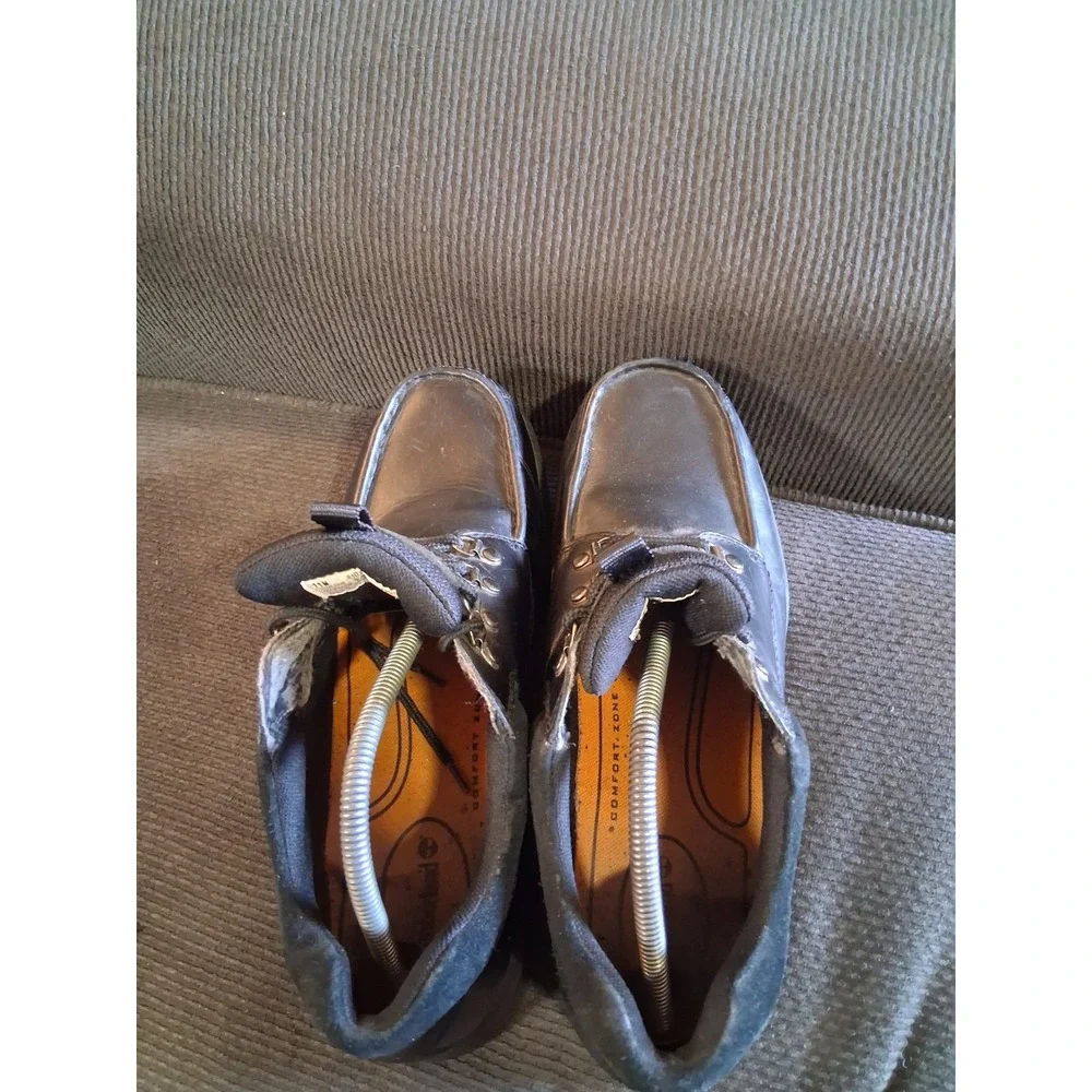 Timberland Black Leather Laceup Hiking Casual Shoe‎ Mens 11.5M